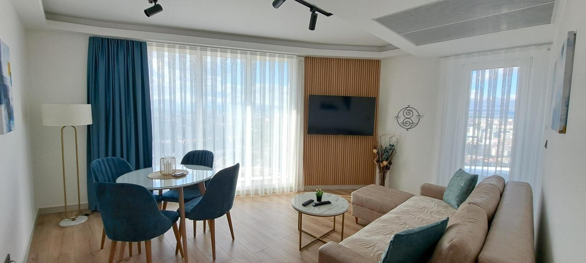 Luxury Condo On 18Th Floor With Pool, Fitness, Parking Included. Skopje Exteriér fotografie